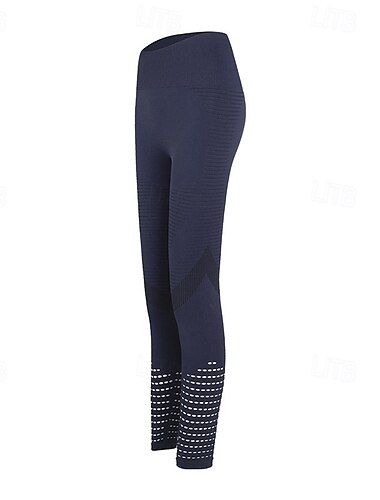  Damen Yogahose Yoga-Leggings Netz Elastischer Bund Bauchkontrolle Po-Lifting Yoga Fitnesstraining Pilates Hosen Schwarz Armeegrün Blau Herbst Sport Sportkleidung Dehnbar Schlank