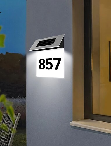  1ks solární 4led adresová světla nástěnná světla vhodná pro domácí zahradu, pouliční nádvoří a dům, teplý dárek pro přátele