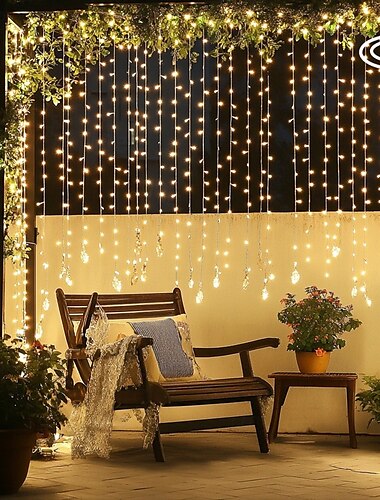  50m 100m guirlande kerstboom kerstverlichting 400 800led string licht ip65 waterdichte ketting buiten tuin tuin guirlande bruiloft feest vakantie landschap decoratie verlichting blauw kleurrijk dc31v