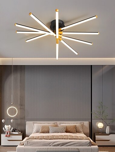  moderne led taklampe 24 i 33,4 i 41,6 i dimbar innebygd taklampe med fjernkontroll gull taklampe egnet for soverom stuer kjøkken moderne lysarmaturer tak