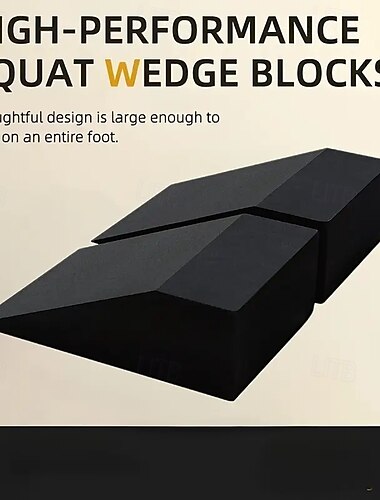  ウェッジヨガブロック1組、ふくらはぎストレッチャー、EVA傾斜ボード、バランストレーニング、スクワット、ピラティス、腕立て伏せ、脚のストレッチ、フィットネスサポート用
