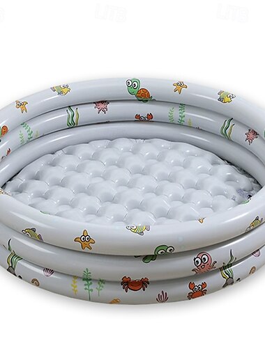  Garden Round Inflatable Baby Swimming Pool Portable Inflatable Child/Children Little Pump PoolKiddie Paddling Pool Indoor&Outdoor Toddler Water Game Play Center for Kids/Girl/Boy