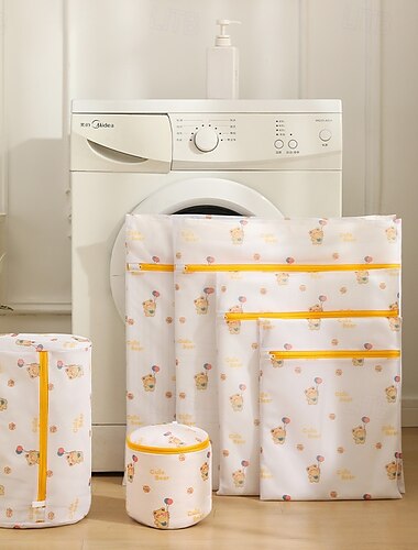  Lot de 6 sacs à linge en maille pour linge délicat, sacs pour laver le linge délicat, sacs à linge en maille, sac à linge délicat pour jeans, chemisier, bas, soutien-gorge