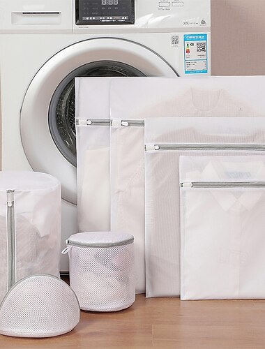  Lot de 7 sacs à linge en maille pour linge délicat, sacs pour laver le linge délicat, sacs à linge en maille, sac à linge délicat pour jeans, chemisier, bas, soutien-gorge