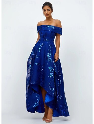  A-Line Cocktailkleider Elegantes Kleid Formelle Hochzeit Knöchellänge Ärmellos Off-Shoulder Tasche Tüll mit Tasche Hochzeitsgastkleid 2025
