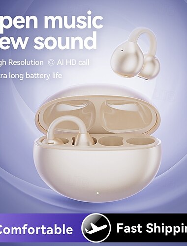  M91 Freisprech-Headset fürs Autofahren, Ohrclip, Bluetooth 5.3, Stereo-Surround-Sound, HiFi für Fitness, Fitnessstudio, Training, Reiseunterhaltung