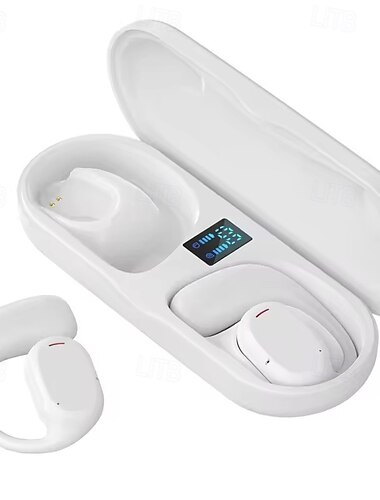  X29 Bluetooth 5.3 Freisprechkopfhörer Ohrhaken Sport Hi-Fi mit Ladebox für Fitness  Handys