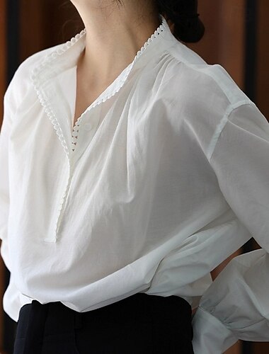  Rétro Vintage Médiéval Renaissance Blouse / Chemise Femmes Fantaisie Vacances Décontracté Quotidien Adulte Chemisier Printemps & Été