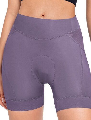  Arsuxeo Mulheres Côr Sólida Shorts de ciclismo Cueca Boxer Acolchoada Calças Para Ciclismo Moto Calção Meia-calça Forma Assenta Ciclismo de Montanha Ciclismo de Estrada Esportes Tiras Refletoras