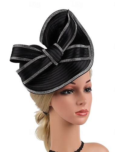  Päähine kangas fedora-hattu häiden iltajuhlat tee-päivät kilpa-ajo cocktail vintage suloinen kauluksella