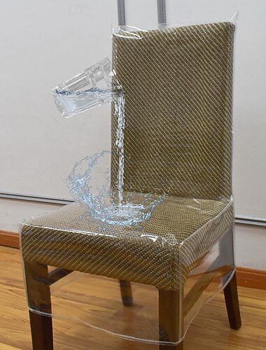  Fundas de plástico para sillas de comedor con respaldos, funda transparente de pvc para asiento de silla, funda impermeable para silla protectora de cocina para fiestas sin polvo/suciedad/derrames