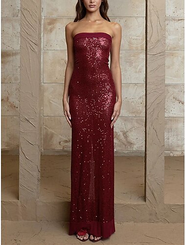  Φόρεμα Quinceanera Mermaid/Trumpet Κομψό Φόρεμα Γάμου Γάμου Επισκέπτης Μακρύ Μήκος Χωρίς Μανίκι Χωρίς Ώμους Tulle Backless με Σέξου