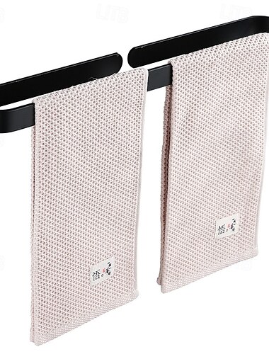  handdoekhouder voor in de badkamer, handdoekrekken voor in de badkamer, handdoekhouder voor aan de muur, geborstelde afwerking, opbergrek, ruimtebesparend