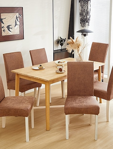  wasserdichte, elastische Stuhlhussen für Esszimmer, Küche, Hochzeit, Hotel, Bankett, Restaurant – schützen vor Verschmutzung