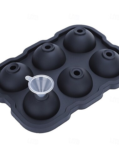  Eiswürfelformen, große Whisky-Eiswürfel aus Silikon &Kugelform, 2 Zoll rund &quadratische Tabletts mit Deckel für Cocktails &Bourbon