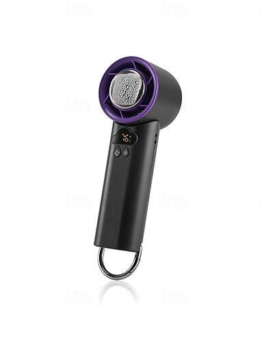  K52 Håndholdt Kjøleblåser med Isporselen Kjøling 13000rpm Motor 100-Hastighet Trinnløs Kontrol Sammenleggbar Design LED-Skjerm og Type-C Lading – Bærbar Mini Blåsere Sommerreise  Kontor