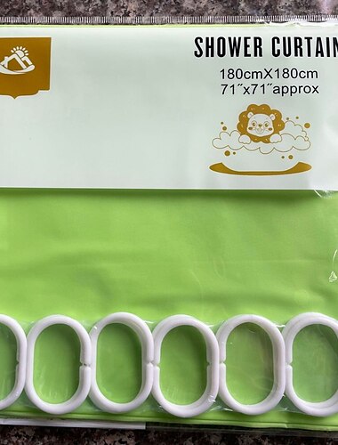  Douchegordijnen Schimmelbestendig Waterdichte PEVA Douchegordijn Zware Badkamer Gordijnen Met Witte 12 Plastic Haken 180cm x 180cm