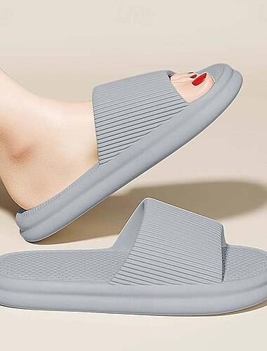  Wolken Hausschuhe für Frauen und Männer Kissen Hausschuhe Duschschuhe Indoor Rutschen Badezimmer Sandalen ultimativer Komfort leicht dicke Sohle rutschfest leicht zu reinigen