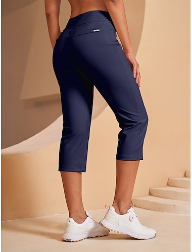  Damskie Spodnie do golfa Czarny Biały Czerwony Doły Damskie stroje golfowe Odzież Stroje Noś odzież