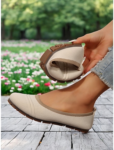  pantofi flyknit pentru damă, cu lățime largă, respirabil, desculț – pantofi ușori flexibili, pentru purtare zilnică și confort în aer liber