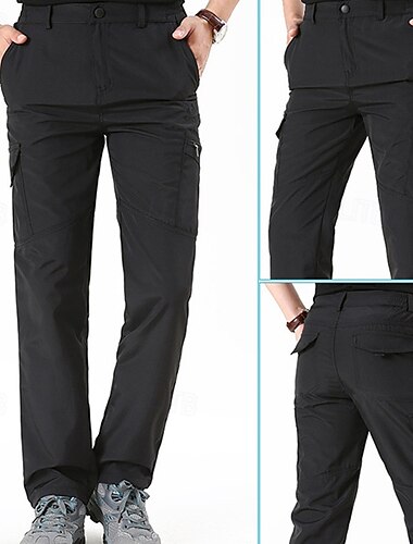  Per uomo Pantaloni Cargo Pantaloni da escursionismo Pantaloni Tattici Militare Esterno Vestibilità regolare Asciugatura Rapida Pantaloni Coulisse Elastico in vita Nero Verde militare Caccia