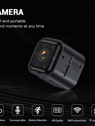  A3 1080P Mini IP WiFi Kamera Nachtsicht Überwachungskamera mit Zwei-Wege-Intercom Audio Video Sicherheit für die Hausüberwachung
