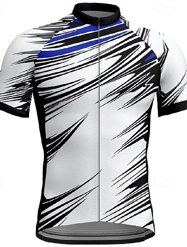  Męskie Koszulka rowerowa Krótki rękaw Rower Tee Tshirt Dżersej z 3 tylnymi kieszeniami Kolarstwo górskie Oddychający Szybkie wysychanie Anatomiczny kształt Odprowadzające wilgoć Czerwony Królewski