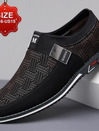  svarta slip-on sneakers för män med texturerad design – bekväma skor för vardags- och vardagsbruk