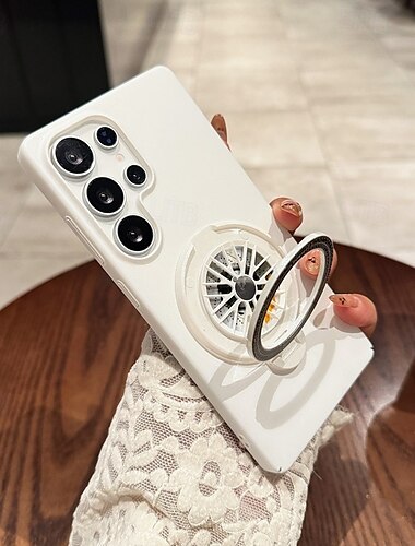  telefon Ügy Kompatibilitás Samsung Galaxy S25 S25 Plus S25 Ultra Fekete tok Állvánnyal Ütésálló Retro PC