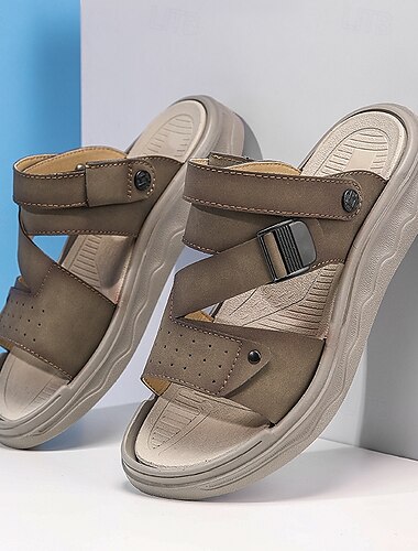  Herren-Freizeitsandalen mit verstellbaren Riemen und weicher Innensohle – entspanntes Schuhwerk für die Freizeit und den Strandausflug