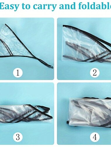  Bonnet de pluie turban en PVC transparent, non textile, inélastique, résistant à l'eau, design minimaliste, lavable à la main, avec mode d'emploi, pour femmes, jours de pluie et activités de plein air
