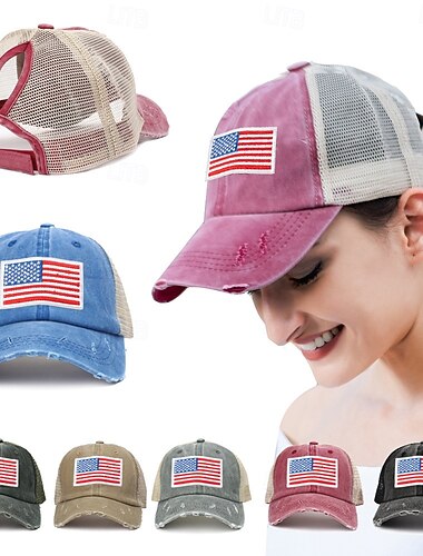  Amerikaanse Vlag Carnaval Hoeden Casual Volwassenen Voor heren Dames Maskerade Onafhankelijkheidsdag 4 juli Casual Festival Gemakkelijk carnavalskostuum Aankleden