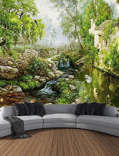  Pflanzen- und Tierlandschaften Wandteppich Wandbild Dekor Fotografie Hintergrund Decke Vorhang Home Schlafzimmer Wohnzimmer Dekoration