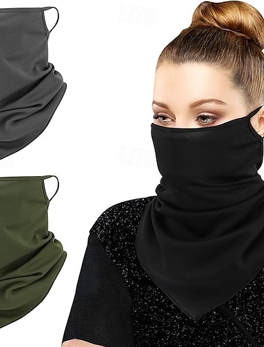  Masque facial de protection UV gaiter de cou écharpe coupe-vent bandana respirant balaclava pour le sport et les activités de plein air