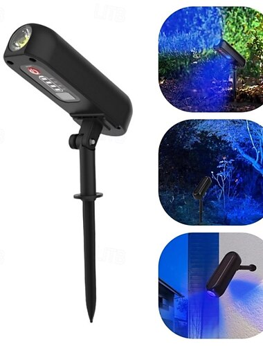  Solarstrahler für den Außenbereich, wasserdicht, verstellbare LED-Landschaftsbeleuchtung, automatisches Ein-/Ausschalten, wasserdichte Solarleuchten für Bäume, Gartenteich, Hof, Weg, Terrasse (4