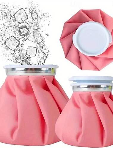  1 sac de glace réutilisable pour utilisation chaude et froide avec fermeture anti-fuite en polypropylène durable, anneau résistant à la chaleur, matériau flexible