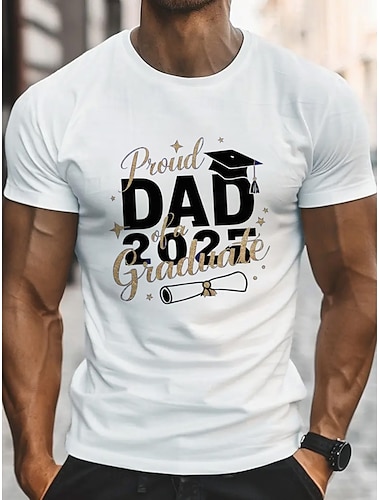  Ανδρικά Senior Tee Grad Tee Μπλουζάκι αποφοίτησης Κοντομάνικα Κοντομάνικο Λαιμόκοψη Ανοιξη καλοκαίρι γράμμα εκτύπωσης Μοντέρνα Υψηλής Ποιότητας Στάμπα Διακοπές Δρόμος Εξόδου Βαθυγάλαζο Λευκό Γκρίζο