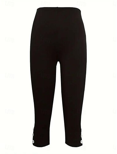  Damen Leggings Basic Lässig Lässig / Sportlich Wadenlang Hohe Taille Einfach Bequem Weich Dehnbar Urlaub Yoga Straße Schwarz Weiß Sommer Schmale Passform