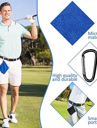  microvezel golfhanddoek met telescopisch touw handdoeken washandje waterabsorptie golfhanddoek golfaccessoires