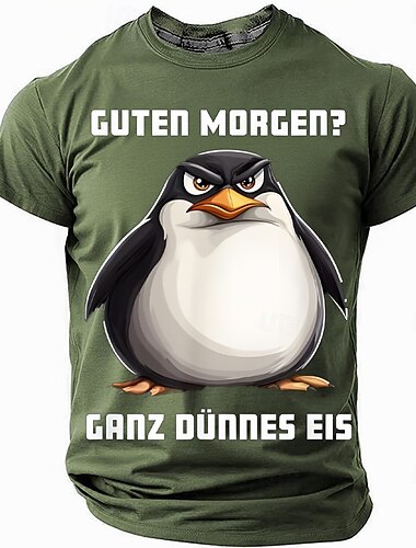  Herren Lustiger Slang Deutsch T Shirt Kurzarm T-Shirt 3D-Druck Rundhalsausschnitt Hemd Mode Täglich Basic Straße Lässig Täglich Schwarz Rote Blau Sommer Frühling Ganzjahres Bekleidung S M L XL XXL