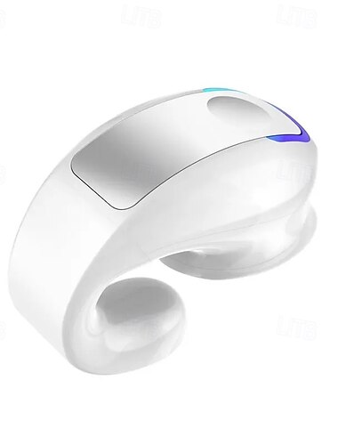  GD28 אוזניות קליפ אמיתיות אלחוטיות Bluetooth 5.3 אוזניות קליפ קלות ספורט TWS עם מיקרופון סאונד HiFi שליטת מגע אורך חיי סוללה ארוך עבור iOS/אנדרואיד