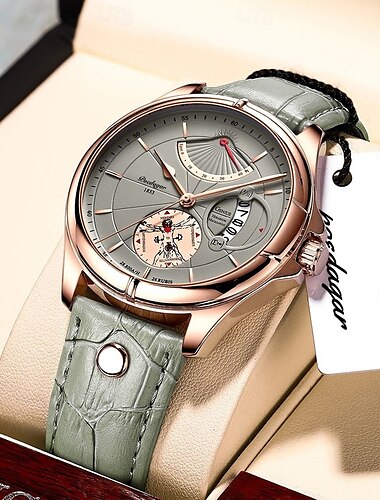  Herrenuhr Mode Top Luxus Sport Herren Armbanduhr wasserdicht leuchtend Leder Datum Quarzuhren