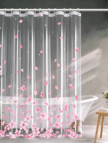 EVA Strik Douchegordijn Zwart en Wit Strik Abstracte Polka Dot Mode Moderne Romantische Meisjes Fantasy Badkamer Decor met Haak