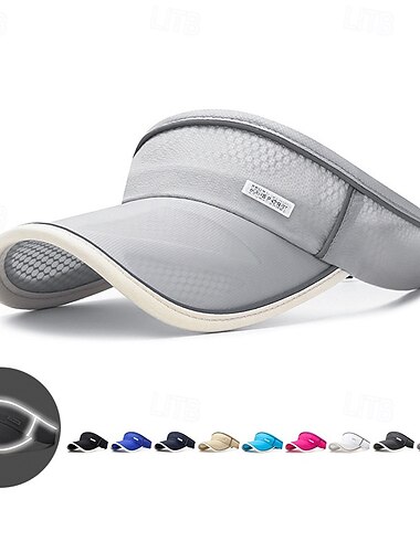  Visera deportiva de tenis Sonnenblende Mujer Clásico Moda Reflexivo Transpirable Dispersor de humedad para Tenis Béisbal Corriendo Verano Negro Blanco Azul Marino Oscuro