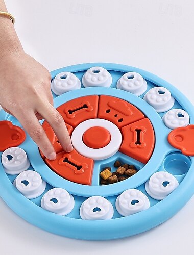  Perros Alimentadores / Almacenamiento de alimentos / Tazón de alimentación El plastico Lavable Entrenamiento Duradero Bloque de color Azul Piscina Verde Cuencos y Alimentación Entrenamiento Hogar