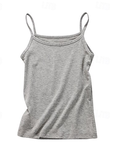  Kinder Mädchen Panzer Einfarbig Outdoor Ärmellos Streetwear 4-12 Jahre Sommer Schwarz Weiß Rosa