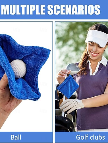  Mikrofaser-Golfhandtuch mit Teleskopseil Handtücher Waschlappen Wasseraufnahme Golfhandtuch Golfzubehör