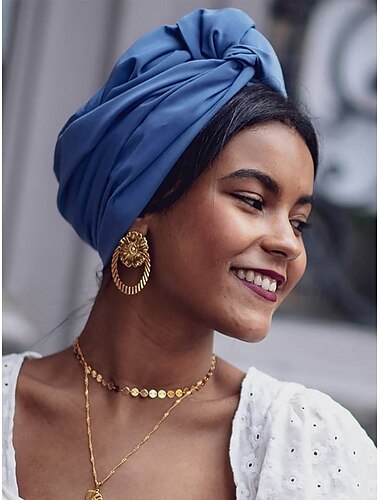  Modisches Damen-Stirnband mit geknotetem Dutt, weicher Stoff, geeignet für Freizeit und Outdoor, Bohème-Stil, verstellbar für alle Haartypen, perfekt für Sommer und Reisen.