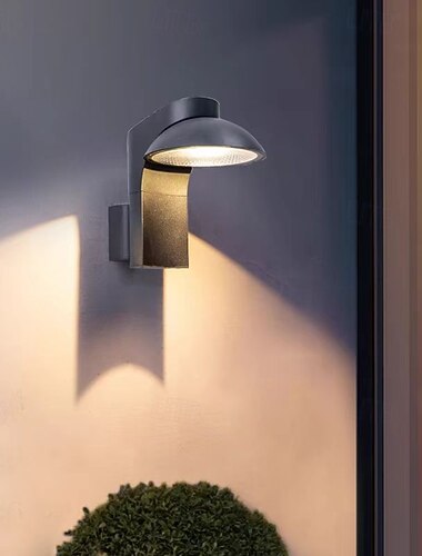  LED væglampe udendørs minimalistisk udendørs ip54 vandtæt aluminium art deco væglamper udendørs/indendørs til villa veranda haver terrasser ydervægge