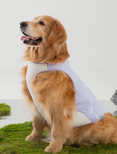  Hunde-Shirts, schnelltrocknende, weiche, dehnbare Haustier-T-Shirts mit reflektierendem Etikett, Tanktop, ärmellose Weste, Sonnenschutz, Hundekleidung für große Hunde